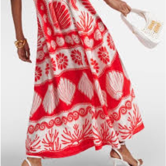 FARM Rio Dresses & Skirts - Farm Rio red white Ainika shell skirt, XL, BNWT